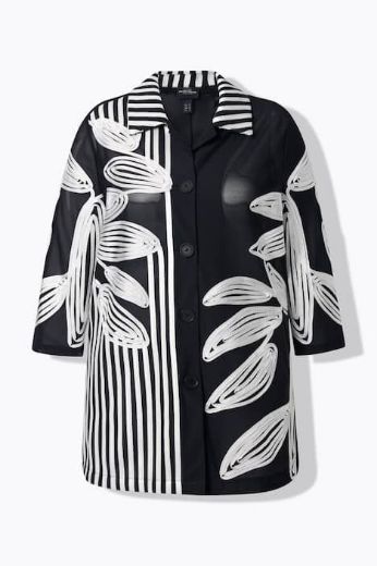 Plus size veliki brojevi Bluza elegantna 3/4 rukava s kragnom za punije
