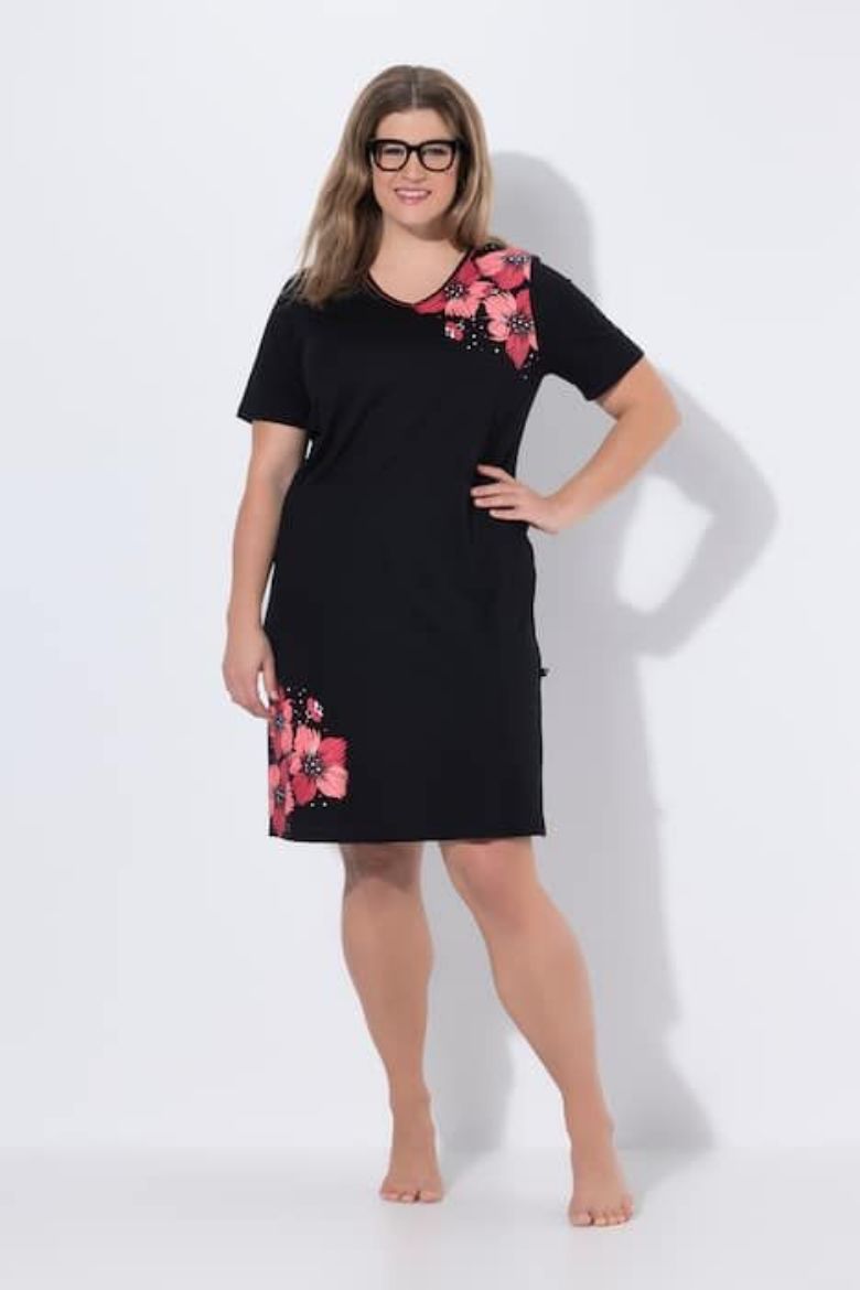 Plus size veliki brojevi Spavaćica kratkih rukava 2 u paketu za punije