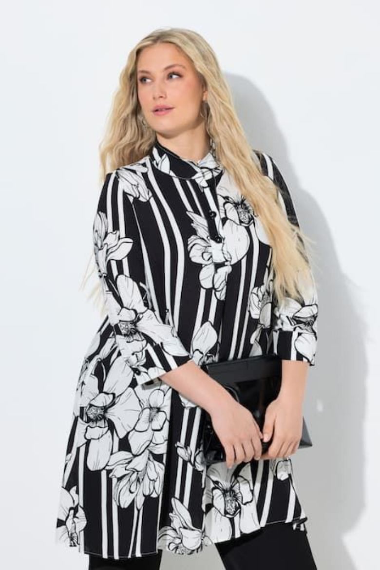 Plus size veliki brojevi Tunika 3/4 rukava za punije
