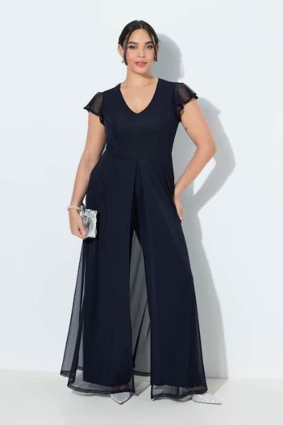 Veliki brojevi Kombinezon kratkih rukava dvoslojni moda za punije