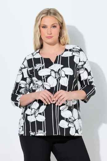 Plus size veliki brojevi Bluza 3/4 rukava A kroja za punije