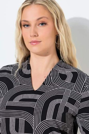 Plus size veliki brojevi Majica kratkih rukava s izrezom za punije