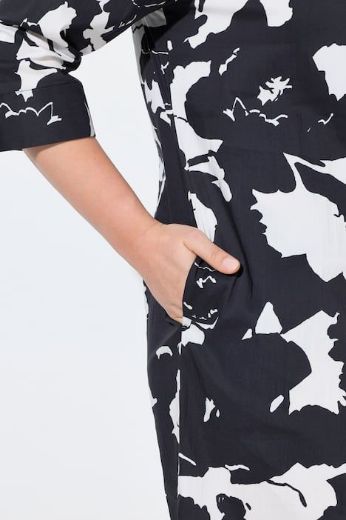 Plus size veliki brojevi Haljina 3/4 rukava cvjetnog uzorka za punije