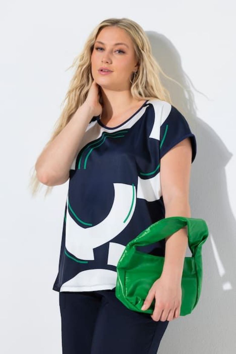 Plus size veliki brojevi Majica kratkih rukava šireg kroja za punije