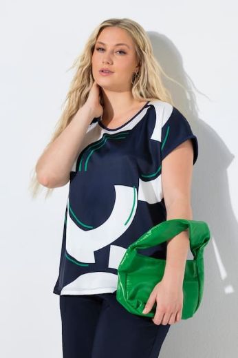 Plus size veliki brojevi Majica kratkih rukava šireg kroja za punije