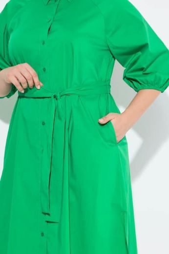 Plus size veliki brojevi Haljina 3/4 rukava A kroja za punije