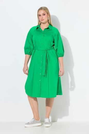 Plus size veliki brojevi Haljina 3/4 rukava A kroja za punije