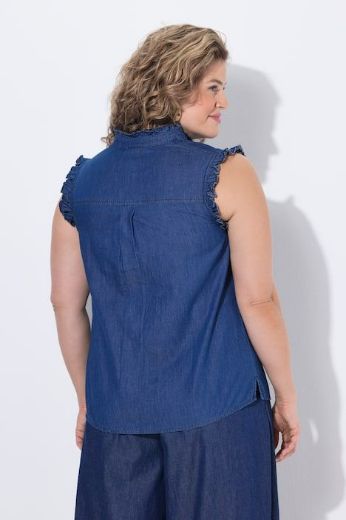 Plus size veliki brojevi Bluza bez rukava na kopčanje za punije