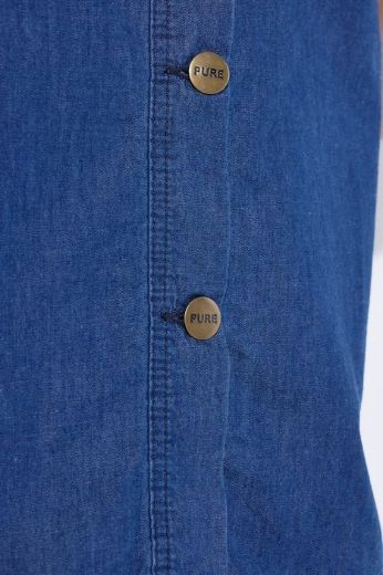 Plus size veliki brojevi Bluza bez rukava na kopčanje za punije