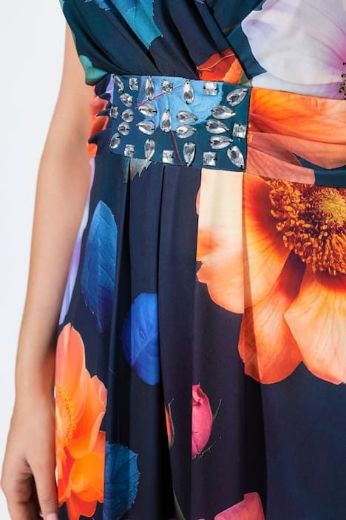 Plus size veliki brojevi Haljina elegantna maxi bez rukava A kroja za punije