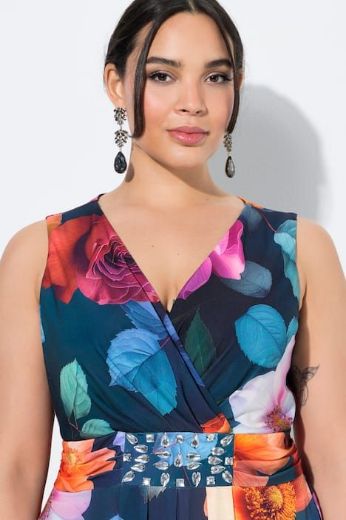 Plus size veliki brojevi Haljina elegantna maxi bez rukava A kroja za punije