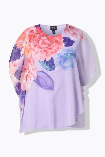 Plus size veliki brojevi Bluza elegantna od šifona kratkih rukava za punije
