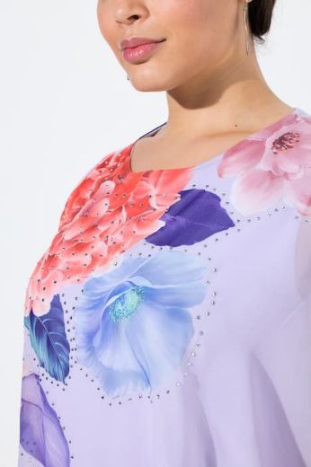 Plus size veliki brojevi Bluza elegantna od šifona kratkih rukava za punije