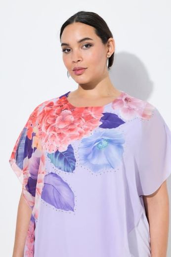 Plus size veliki brojevi Bluza elegantna od šifona kratkih rukava za punije