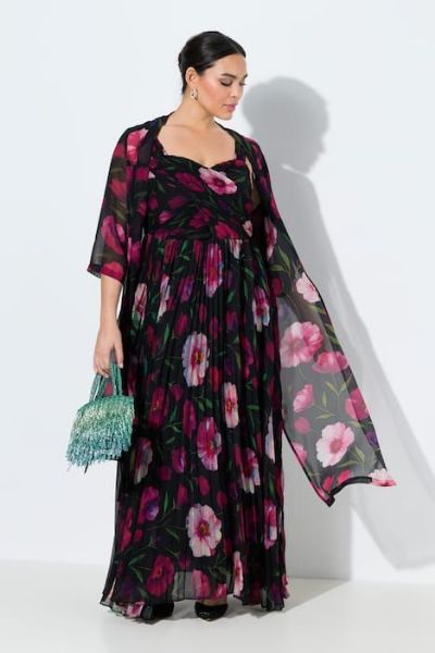 Veliki brojevi Jakna lagana od šifona 3/4 rukava moda za punije