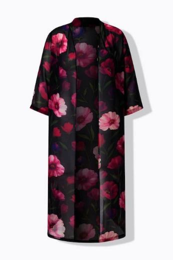 Plus size veliki brojevi Jakna lagana elegantna od šifona 3/4 rukava za punije