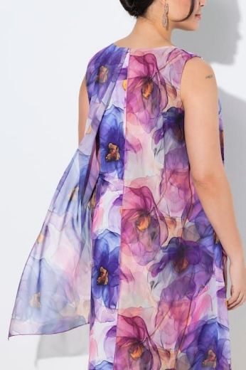 Plus size veliki brojevi Haljina elegantna midi bez rukava A kroja za punije