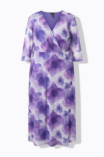Plus size veliki brojevi Haljina elegantna maxi 3/4 rukava za punije