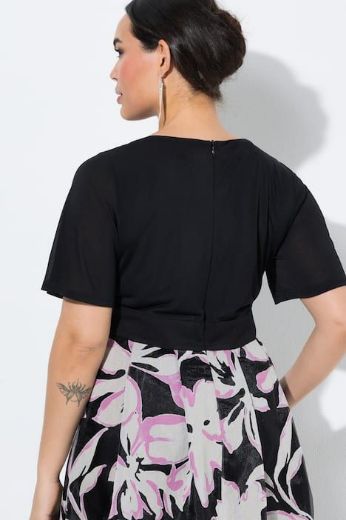 Plus size veliki brojevi Haljina elegantna maxi kratkih rukava za punije