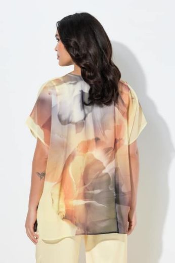 Plus size veliki brojevi Bluza kratkih rukava V ovratnika za punije