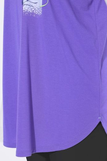 Plus size veliki brojevi Majica kratkih rukava V ovratnika za punije