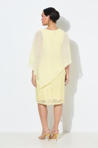 Plus size veliki brojevi Haljina elegantna 3/4 rukava A kroja za punije