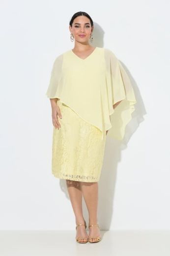 Plus size veliki brojevi Haljina elegantna 3/4 rukava A kroja za punije