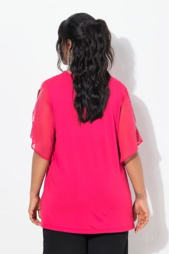 Plus size veliki brojevi Bluza elegantna s ukrasnim dodacima za punije