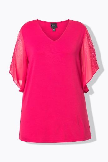 Plus size veliki brojevi Bluza elegantna s ukrasnim dodacima za punije