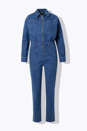 Plus size veliki brojevi Kombinezon traper za punije