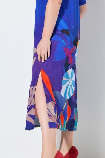 Plus size veliki brojevi Haljina elegantna midi poludugih rukava V izrez za punije