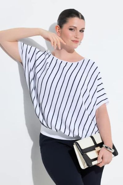 Veliki brojevi Pulover kratkih rukava moda za punije