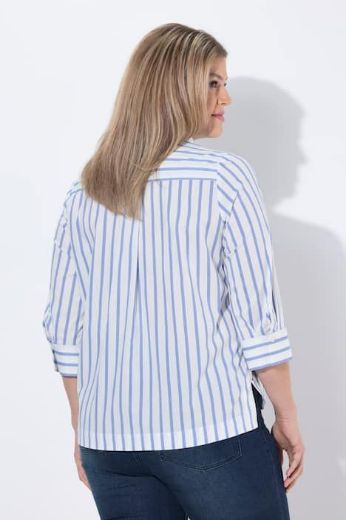 Plus size veliki brojevi Tunika 3/4 rukavi prugasta za punije