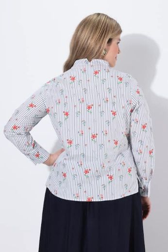 Plus size veliki brojevi Bluza dugi rukavi V izrez za punije