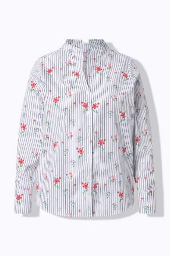 Plus size veliki brojevi Bluza dugi rukavi V izrez za punije