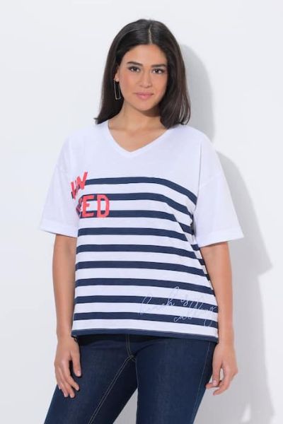 Veliki brojevi Majica kratkih rukava šireg kroja moda za punije