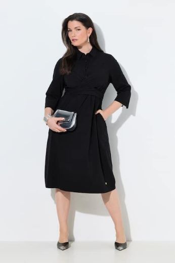 Plus size veliki brojevi Haljina elegantna 3/4 rukavi za punije