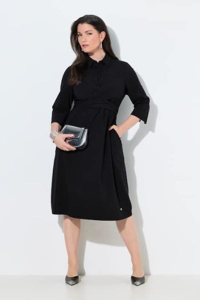 Veliki brojevi Haljina elegantna 3/4 rukavi moda za punije