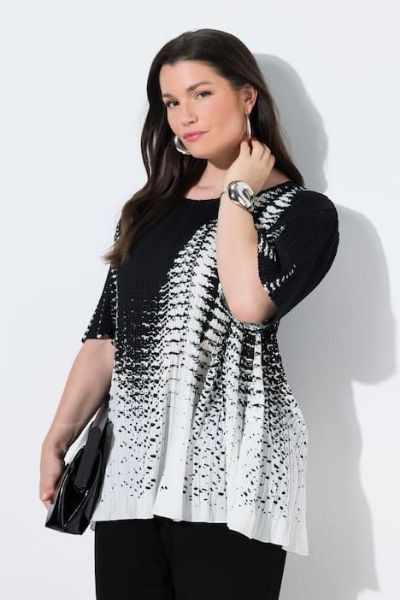 Veliki brojevi Bluza kratkih rukava A linija moda za punije