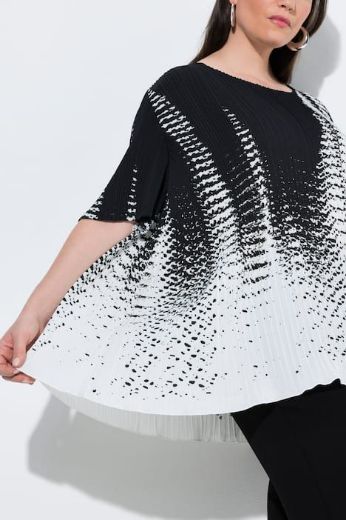 Plus size veliki brojevi Bluza kratkih rukava A linija za punije