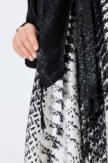 Plus size veliki brojevi Haljina elegantna 3/4 rukavi s izrezom na vezanje za punije