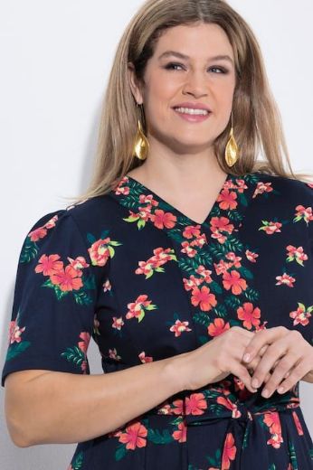 Plus size veliki brojevi Haljina maxi kratkih rukava za punije