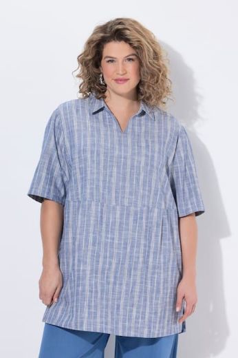 Plus size veliki brojevi Bluza kratkih rukava šireg kroja za punije