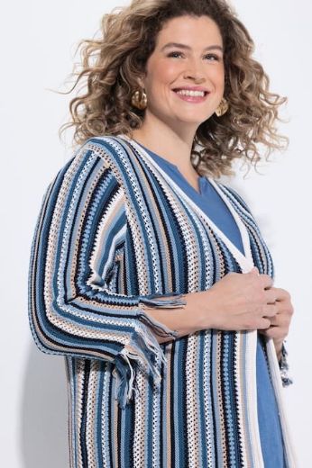 Plus size veliki brojevi Kardigan 3/4 rukava dužeg kroja za punije