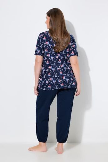 Plus size veliki brojevi Pidžama kratkih rukava i dugih nogavica za punije