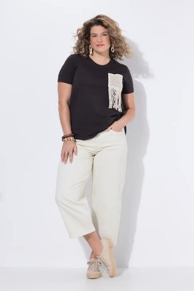 Veliki brojevi Hlače širokih nogavica traper moda za punije