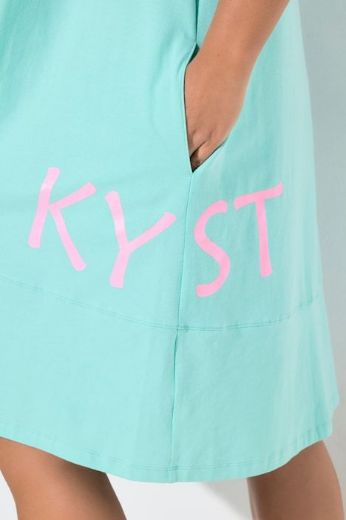 Plus size veliki brojevi Haljina sa grafičkim printom za punije