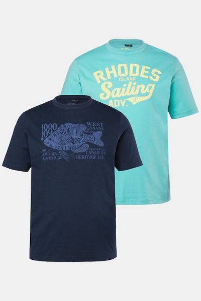 Veliki brojevi Majica kratkih rukava 2 u paketu moda za punije