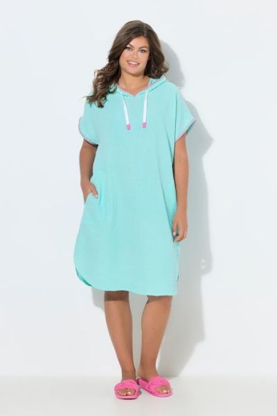 Veliki brojevi Haljina kratkih rukava s kapuljačom moda za punije