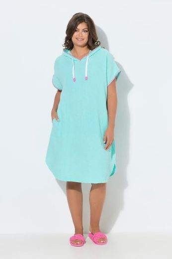 Plus size veliki brojevi Haljina kratkih rukava s kapuljačom za punije